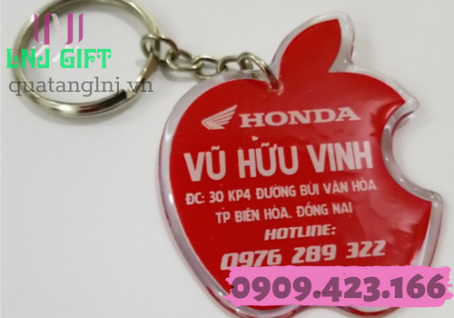 làm móc khóa nhựa in logo 