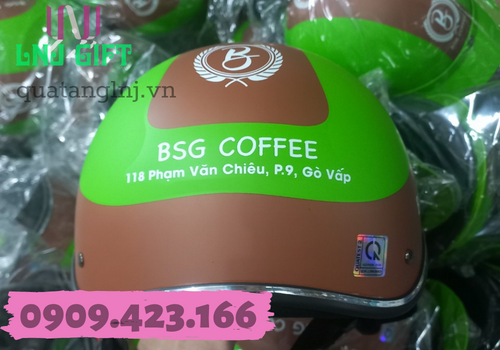 quà tặng nón bảo hiểm in logo