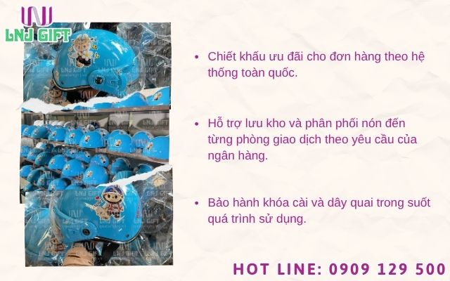 Báo giá sỉ nón bảo hiểm và chính sách sản xuất nón bảo hiểm custom