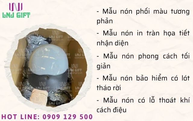 Các mẫu thiết kế nón bảo hiểm đẹp và mang lại hiệu quả quảng cáo cao