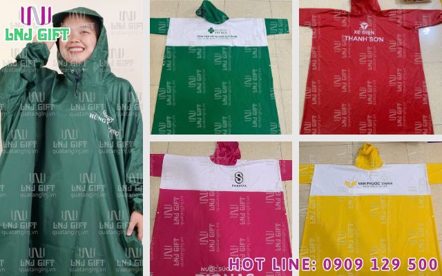 Cách lựa chọn màu sắc khi làm áo mưa theo yêu cầu