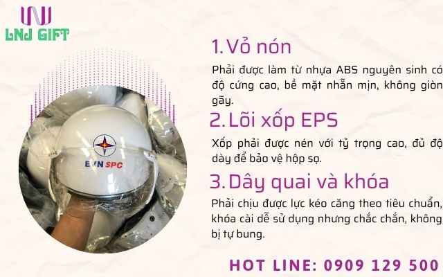 Chất lượng vỏ nhựa ABS và xốp EPS trong sản xuất nón sỉ