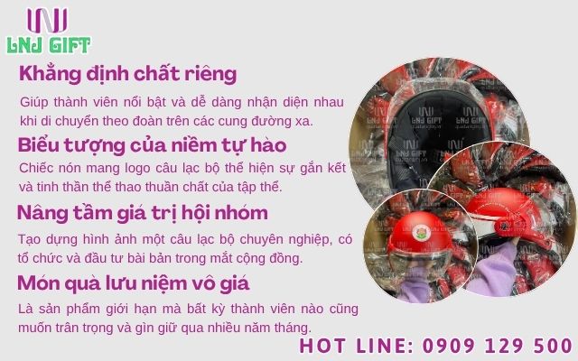 Chất riêng của các hội nhóm thông qua nón bảo hiểm custom độc bản