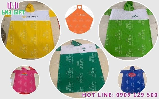Giới hạn của áo mưa bán sẵn khi muốn in logo công ty chuẩn kích thước