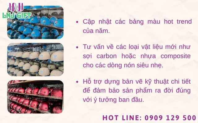 Hợp tác cùng xưởng thiết kế nón bảo hiểm chuyên nghiệp để đón đầu xu hướng