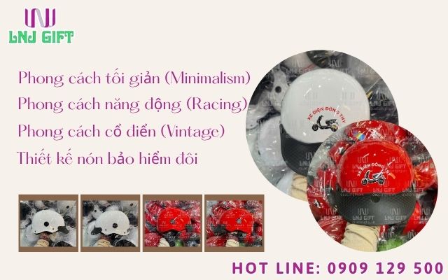 Kho mẫu thiết kế nón bảo hiểm đẹp và đa dạng cho khách hàng lựa chọn