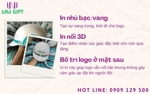 Kỹ thuật in logo lên mũ bảo hiểm tinh tế, không gây cảm giác 