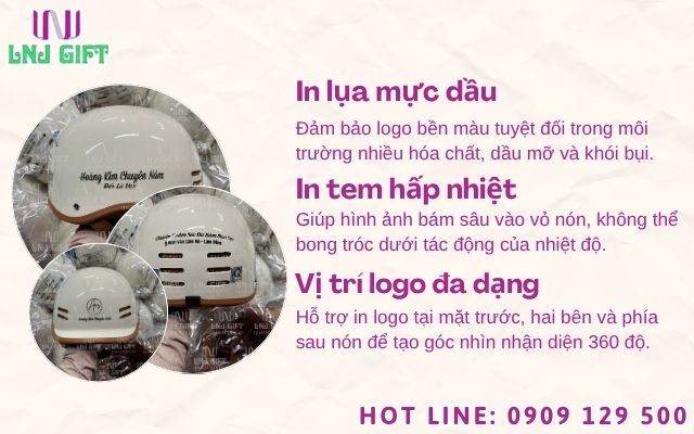 Kỹ thuật in logo lên mũ bảo hiểm chuyên nghiệp giúp khẳng định vị thế
