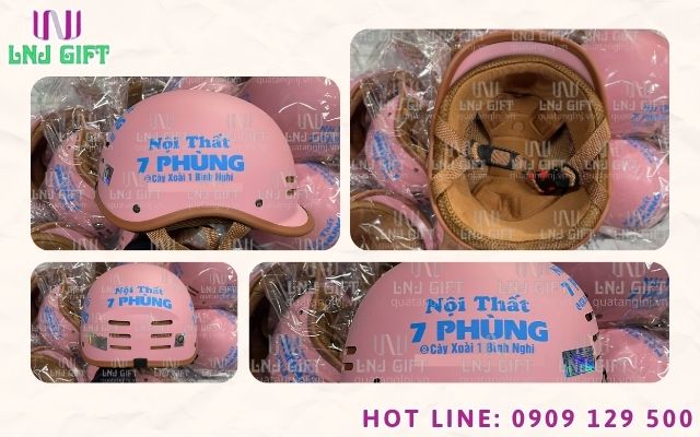 Năng lực sản xuất nón bảo hiểm custom theo bộ nhận diện thương hiệu