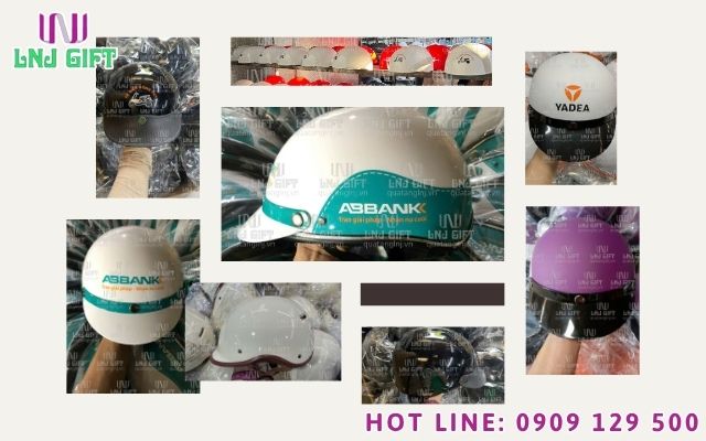 Nón bảo hiểm nghệ thuật và in chuyển nhiệt 3D cho logo phức tạp