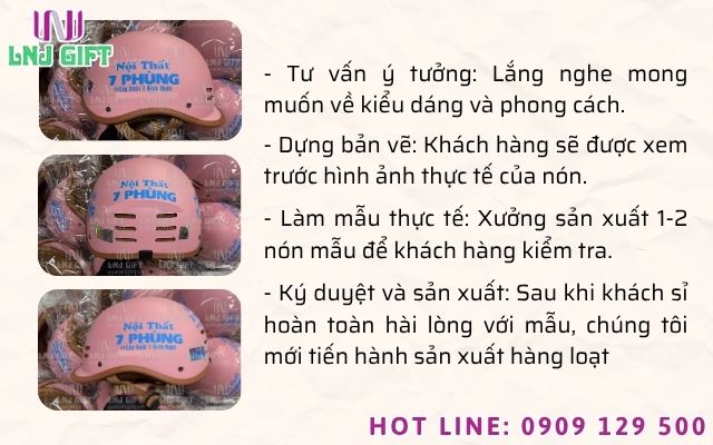 Quy trình kiểm duyệt mẫu thiết kế nón bảo hiểm trước khi sản xuất hàng loạt