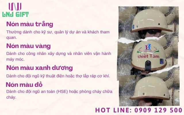 Quy trình thay đổi màu sơn nón bảo hiểm theo cấp bậc quản lý trong doanh nghiệp