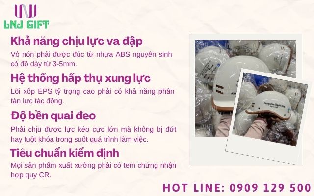 Sản xuất nón bảo hiểm đạt chuẩn đối với an toàn lao động