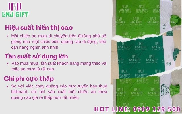 Tại sao áo mưa in logo công ty là chiến lược marketing 