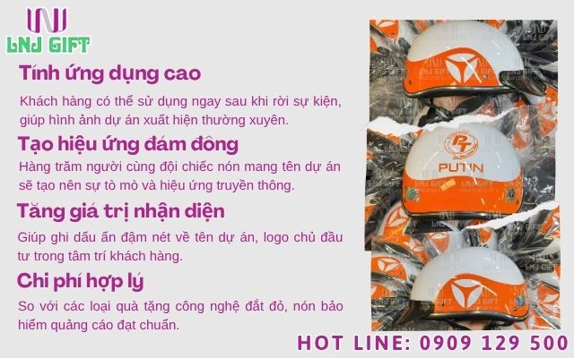 Tại sao các tập đoàn lựa chọn nón bảo hiểm quảng cáo làm quà tặng?