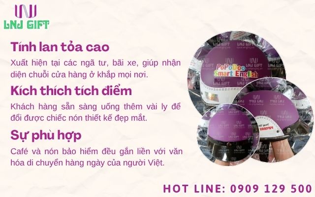 Tại sao các chuỗi đồ uống lớn lại chọn nón bảo hiểm custom làm quà tặng tri ân?