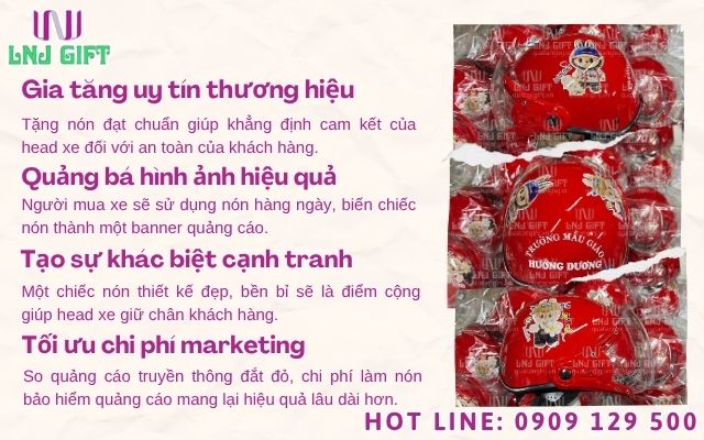 Tầm quan trọng của việc tặng nón bảo hiểm quảng cáo đạt chuẩn