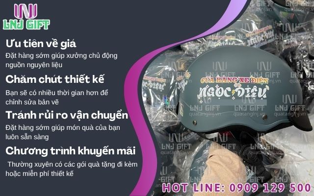 Thời điểm vàng để đặt làm mũ bảo hiểm theo yêu cầu