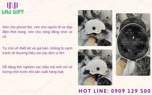 Tiềm năng thị trường khi đặt gia công nón bảo hiểm custom mang thương hiệu riêng