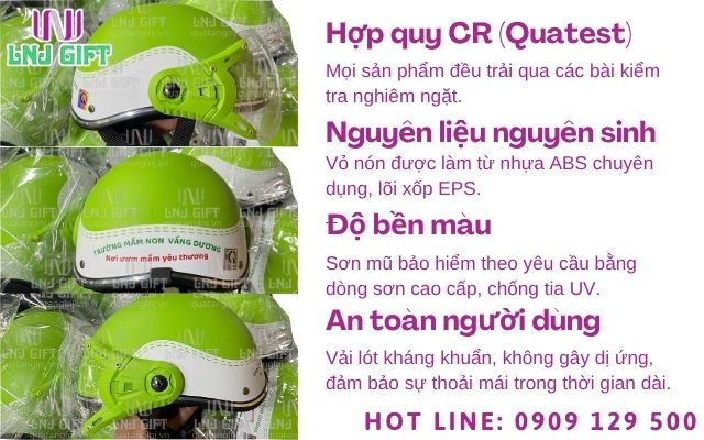 Tiêu chuẩn quatest và chứng nhận chất lượng khi sản xuất nón bảo hiểm