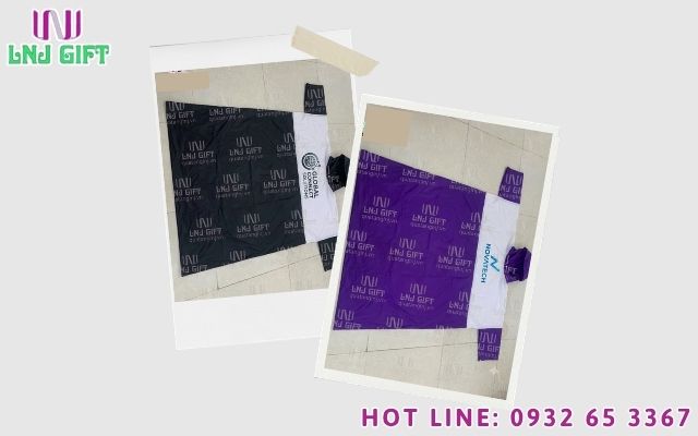 Tối ưu hóa diện tích hiển thị hình ảnh dự án trên quà tặng áo mưa quảng cáo