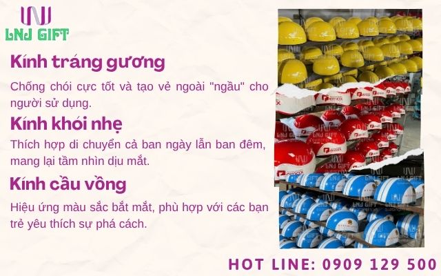 Tư vấn thay kính nón bảo hiểm cao cấp nâng giá trị sản phẩm