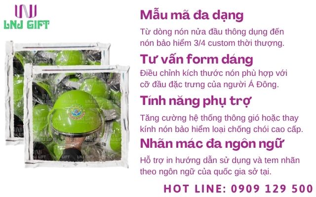 Ưu thế khi đặt thiết kế nón bảo hiểm theo yêu cầu