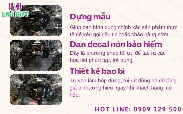 Xưởng thiết kế nón bảo hiểm hỗ trợ tạo mẫu và dán decal nón bảo hiểm thiết kế