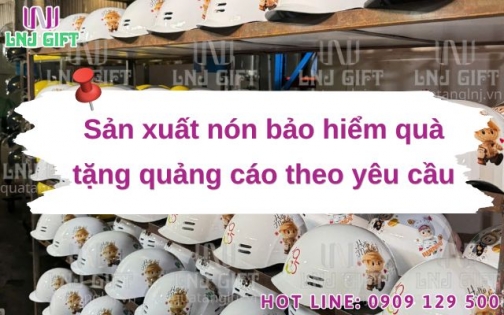 Sản xuất nón bảo hiểm quà tặng quảng cáo theo yêu cầu