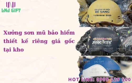 Xưởng sơn mũ bảo hiểm thiết kế riêng giá gốc tại kho