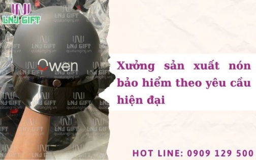 Xưởng sản xuất nón bảo hiểm theo yêu cầu hiện đại