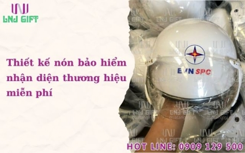 Thiết kế nón bảo hiểm nhận diện thương hiệu miễn phí