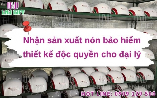 Nhận sản xuất nón bảo hiểm thiết kế độc quyền cho đại lý