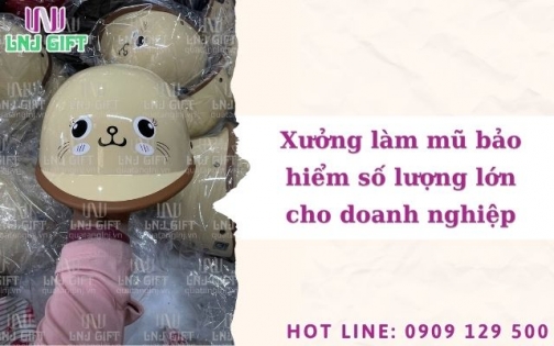 Xưởng làm mũ bảo hiểm số lượng lớn cho doanh nghiệp