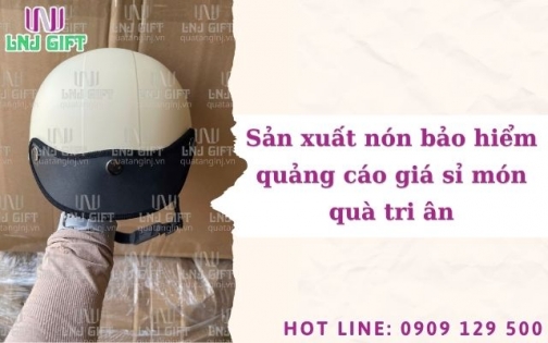 Sản xuất nón bảo hiểm quảng cáo giá sỉ món quà tri ân
