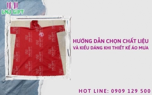Hướng dẫn chọn chất liệu và kiểu dáng khi thiết kế áo mưa
