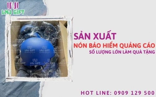 Sản xuất nón bảo hiểm làm quà tặng quảng cáo số lượng lớn