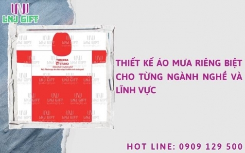 Thiết kế áo mưa riêng biệt cho từng ngành nghề và lĩnh vực
