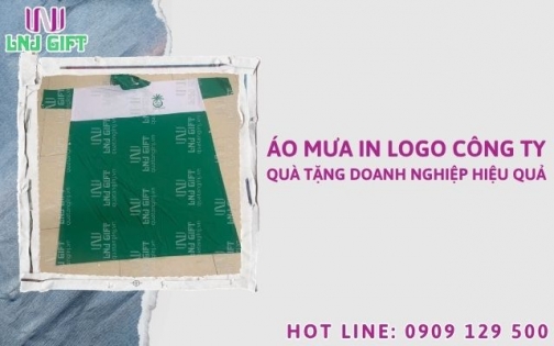 Áo mưa in logo công ty quà tặng doanh nghiệp hiệu quả