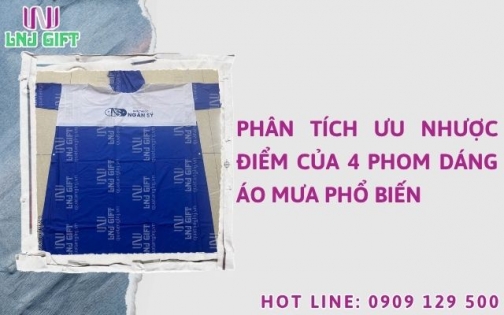 Phân tích ưu nhược điểm của 4 phom dáng áo mưa phổ biến