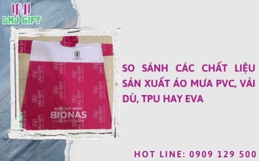 So sánh các chất liệu sản xuất áo mưa PVC, vải dù, TPU hay EVA